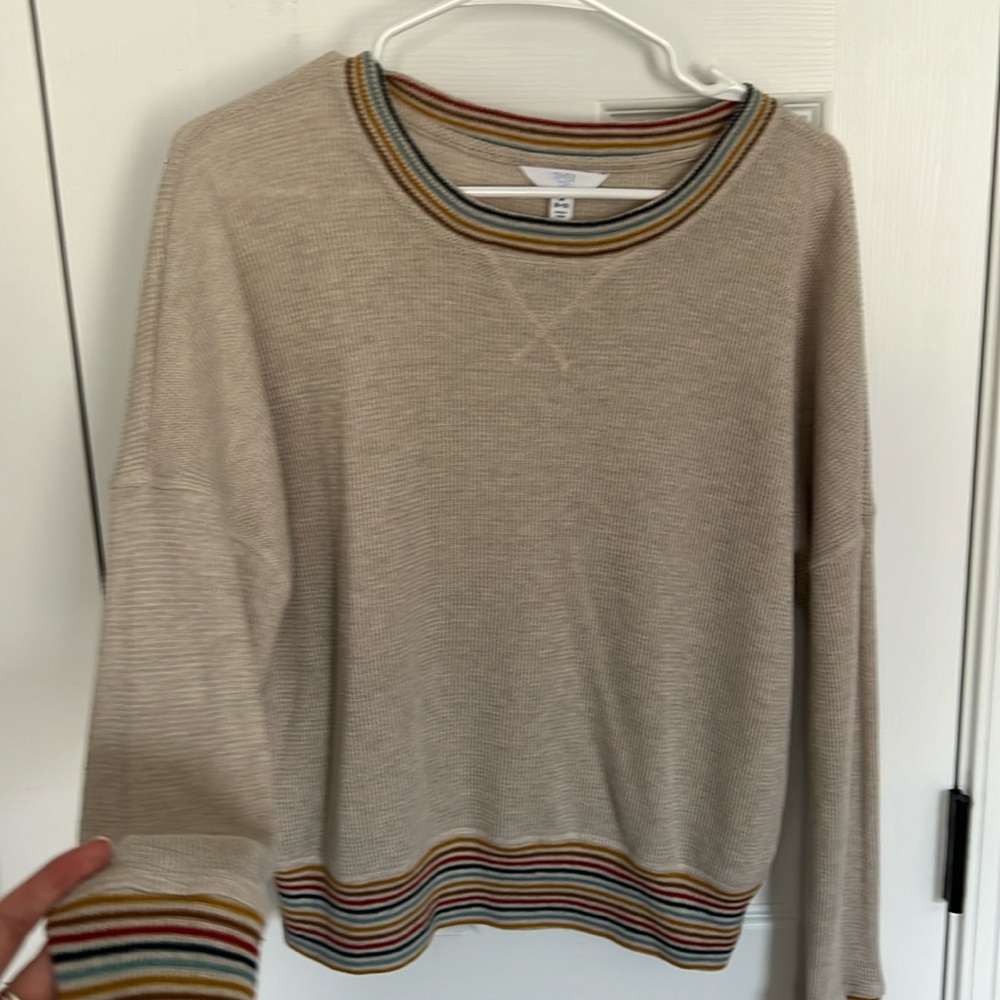womens waffle long sleeve